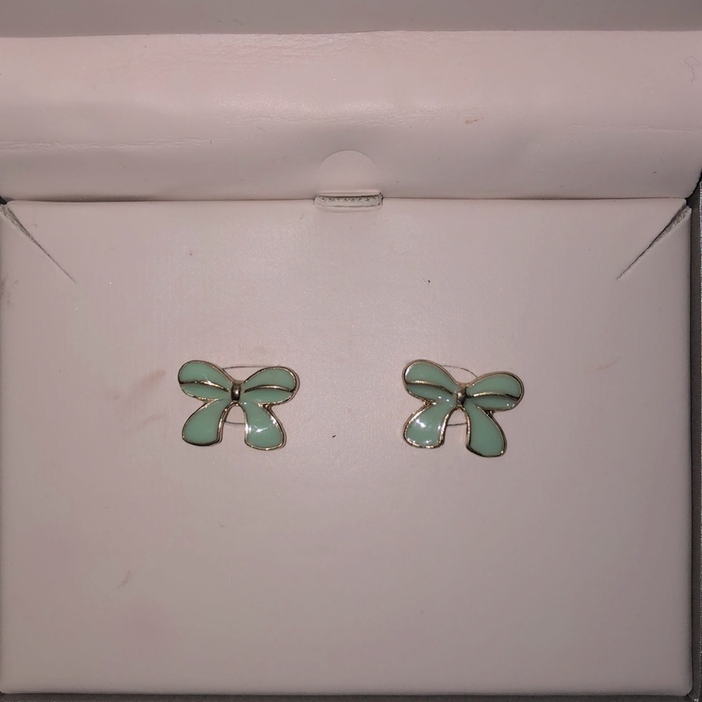 Turquoise Bow Earrings
